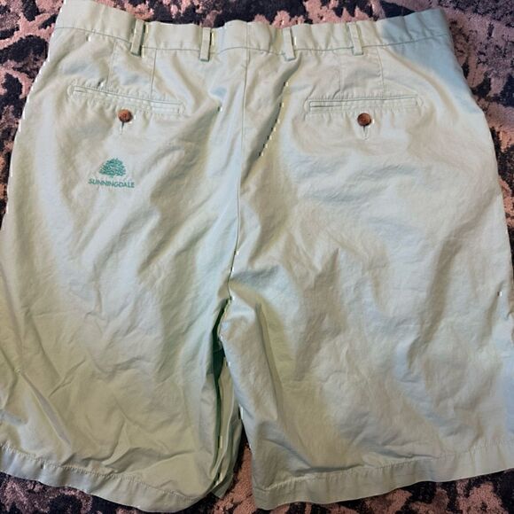 Peter Millar Mens Size 40 Green Chino Shorts - Picture 2 of 3